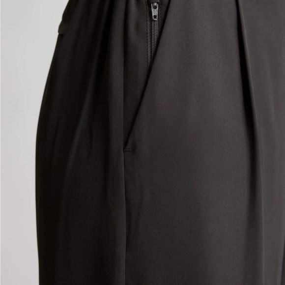 Black Wide Leg Performance Pants - Picture 2 of 5